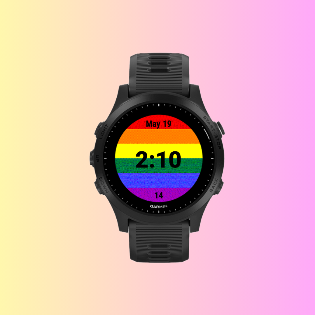 watch face displayed on watch